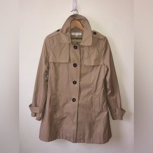 Via Spiga Women’s Tan Rain Trench Coat Size Petite Large (PL)